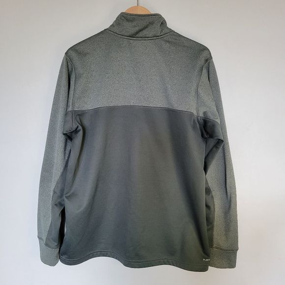 Reebok Playwarm Men's Large 1/4 Zip Lightweight Sweatshirt Pullover Gray Green - Picture 13 of 16